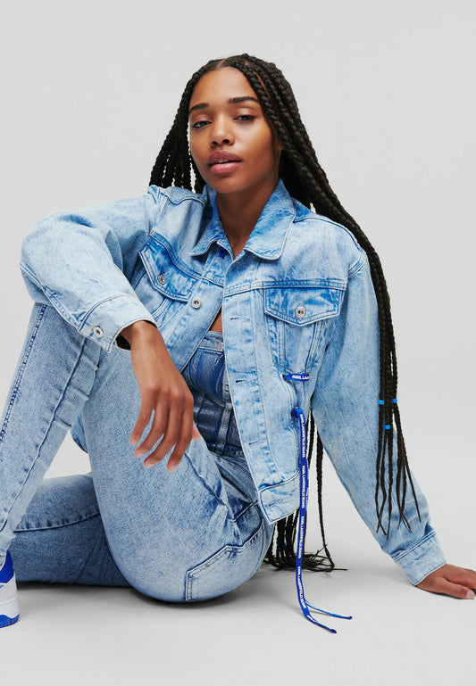 Jachetă Denim KARL LAGERFELD JEANS
